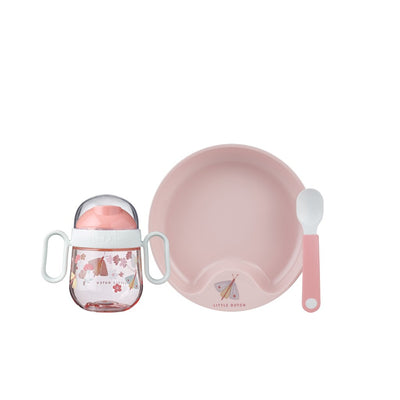 MEPAL SERVE Fiori e farfalle Pink in 3 pezzi