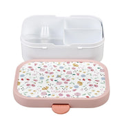 Mepal campus lunchbox little dutch flowers and butterflies roze wit - afbeelding 3