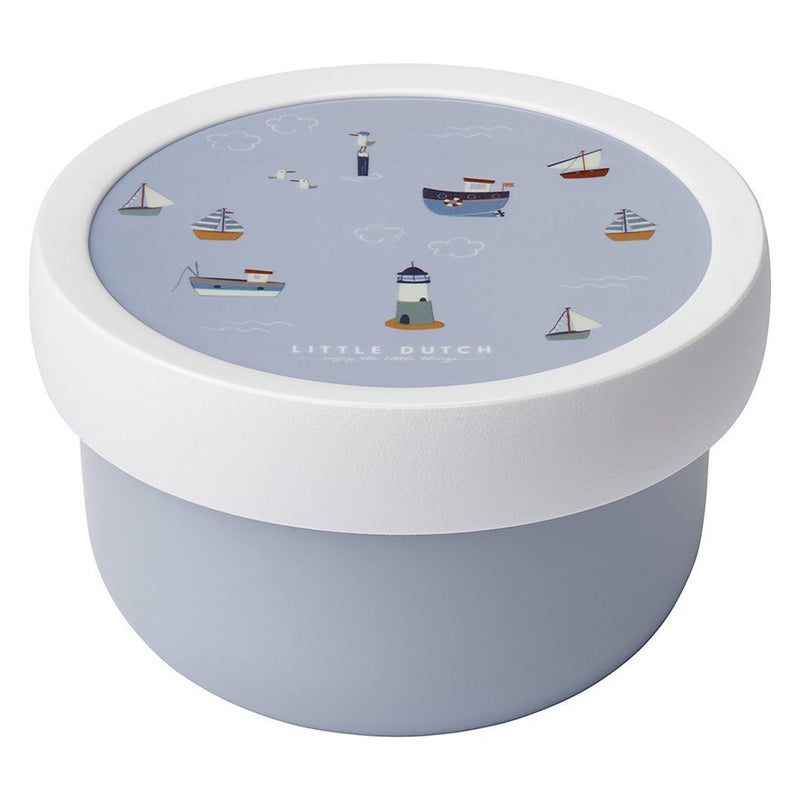 Mepal campus fruitbox sailors bay 300 ml wit blauw