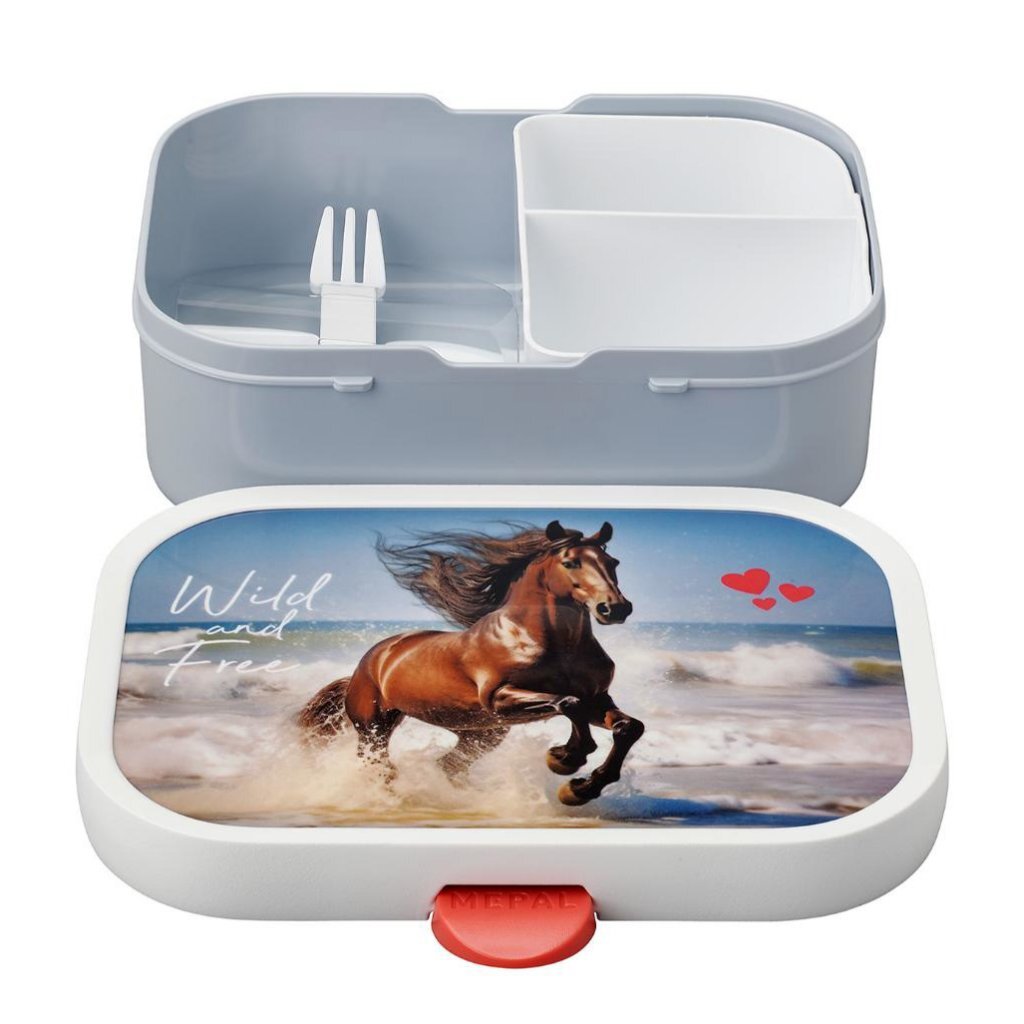 Mepal Lunchbox Campus Wild Horse White Blue