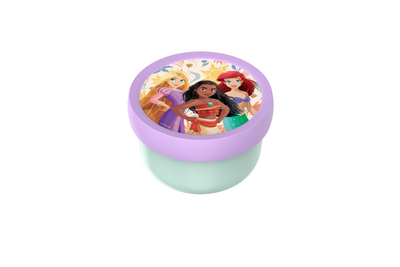 Mepal fruitbox campus - 300 ml - inclusief fruitvorkje - sluit goed af - snackdoosje - princess power