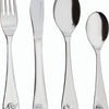 Kinderbestek - 4 delig - safari - zilver
