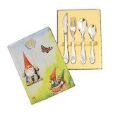Kinderbestek - 4 delig - kabouter - rien - afbeelding 1
