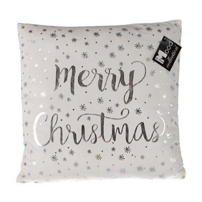 In The Mood Collection in the Mood Collection Cushion Merry Christmas White 40x40x10 cm