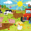 Rebo legpuzzel 2x24 stukjes - farm anima