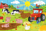 Puzzle Rebo 2x24 pezzi - anima della fattoria - afbeelding 2