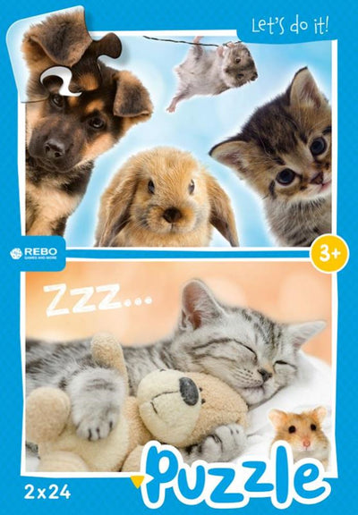 REBO Productions Baby Animals Line Puzzle Junior 24 24 Piezas