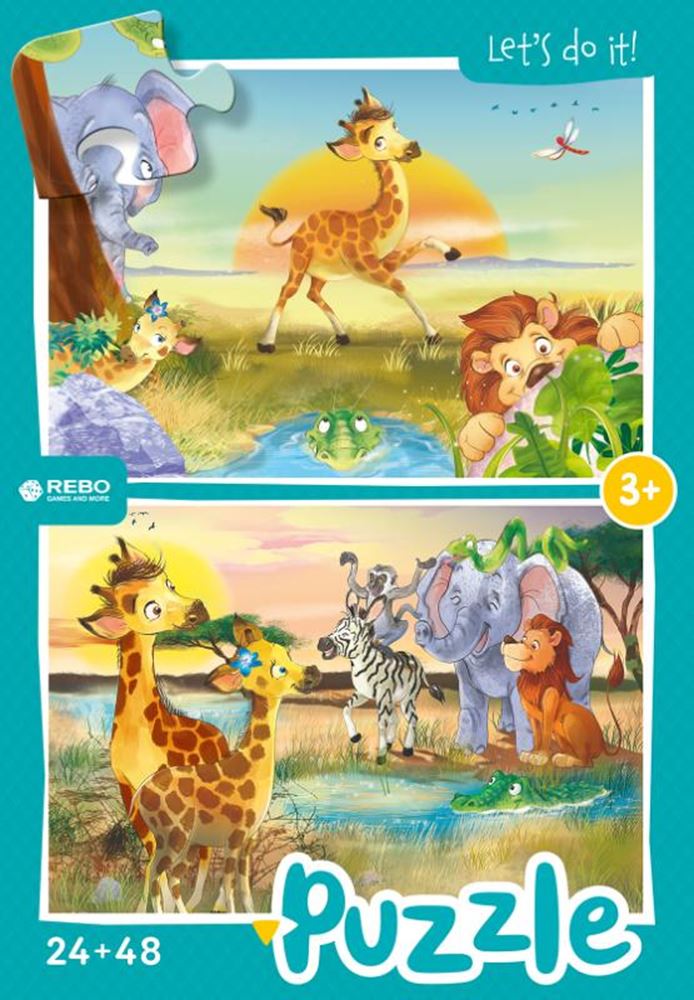 Puzzle Rebo 24 + 48 pezzi - piccolo
