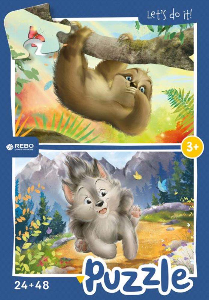 Rebo Productions Rebo Jigsaw Puzzle 24 + 48 Pezzi - Piccolo
