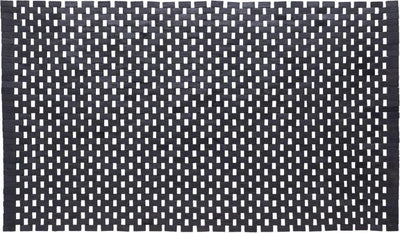 Sealskin sealskin woodblock badmat 52x90 cm teak zwart