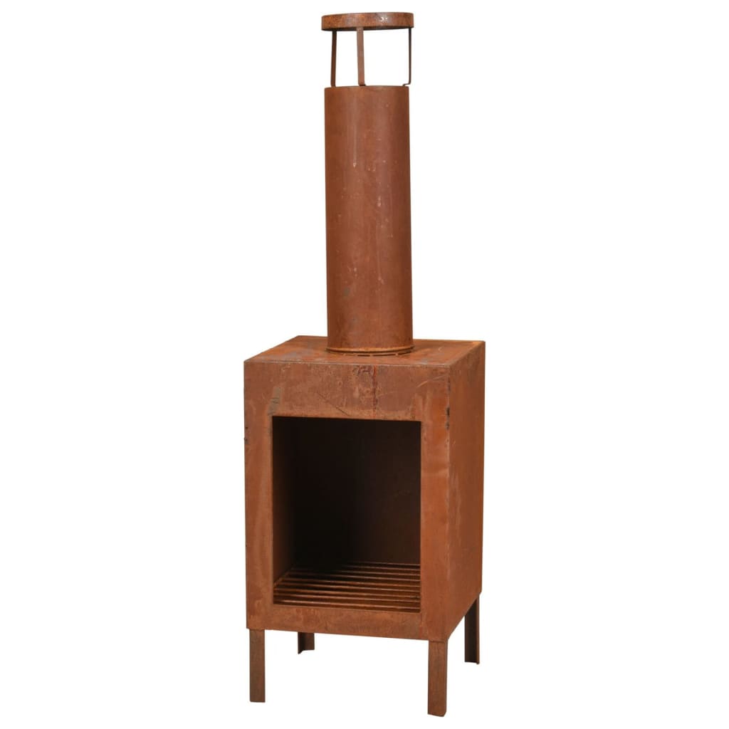 Progarden chimenea de progarde con chimenea y maneja 100 cm de óxido