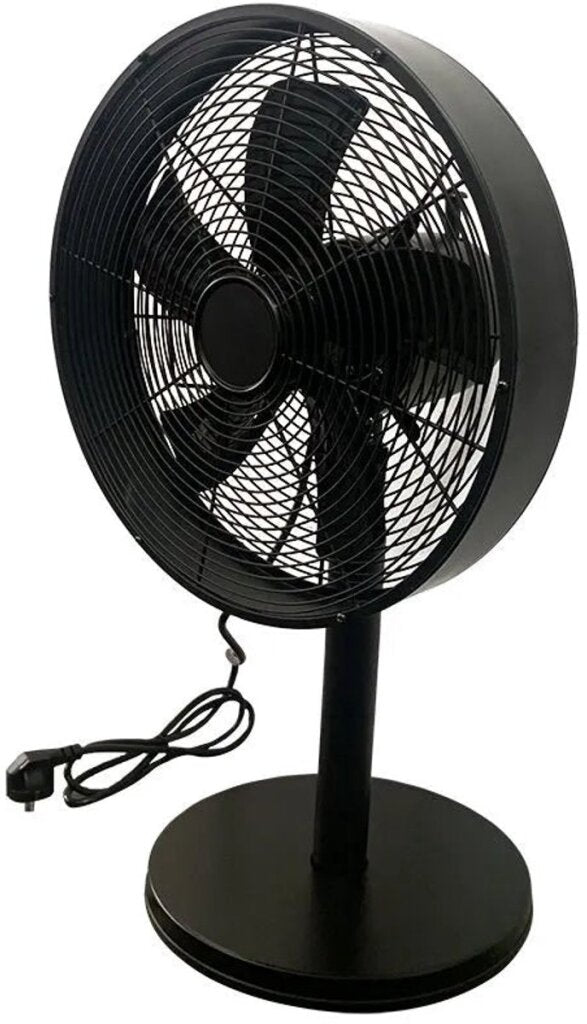 Excelente ventilador de mesa eléctrico 3 velocidades 40 w 35x27x57 cm negro