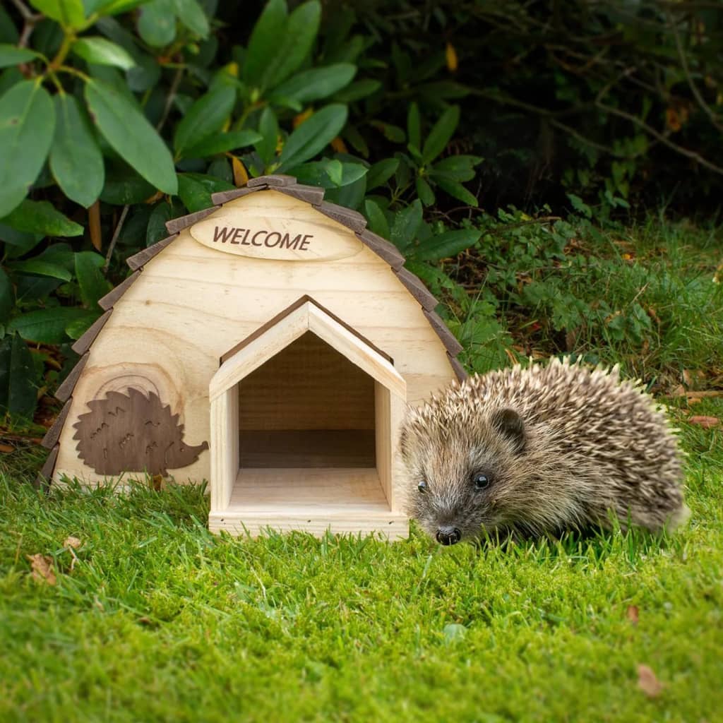 Progarden Progarden Hedgehog House 34.5x20x23,5 cm con corteccia d'albero