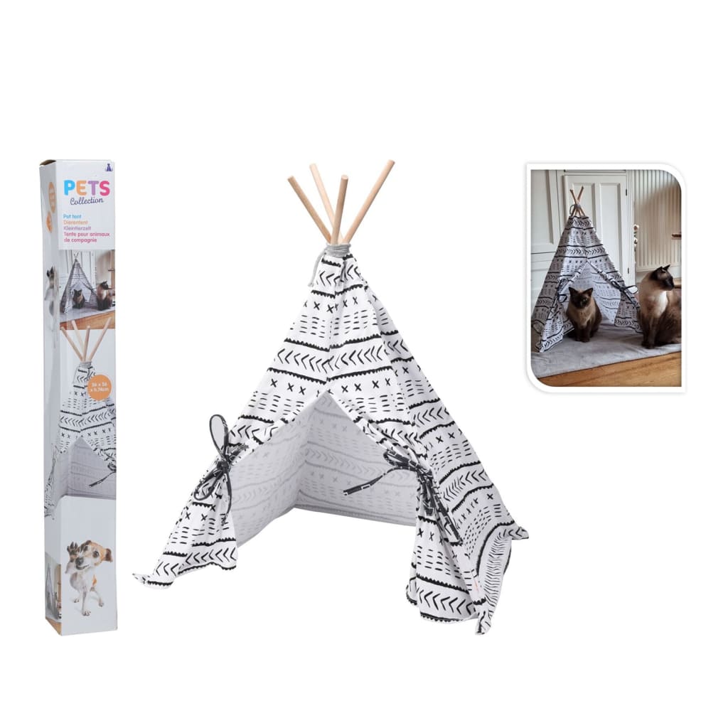 Collezione animali domestici Collezione per animali domestici Darent Tent Tipi 56x56x74 cm tela