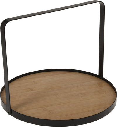 Koopman excellent houseware serveerplateau bamboe met handvat - duurzaam dienblad.