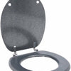 Soluzioni per il bagno sedile wc 45x37,5 cm mdf argento