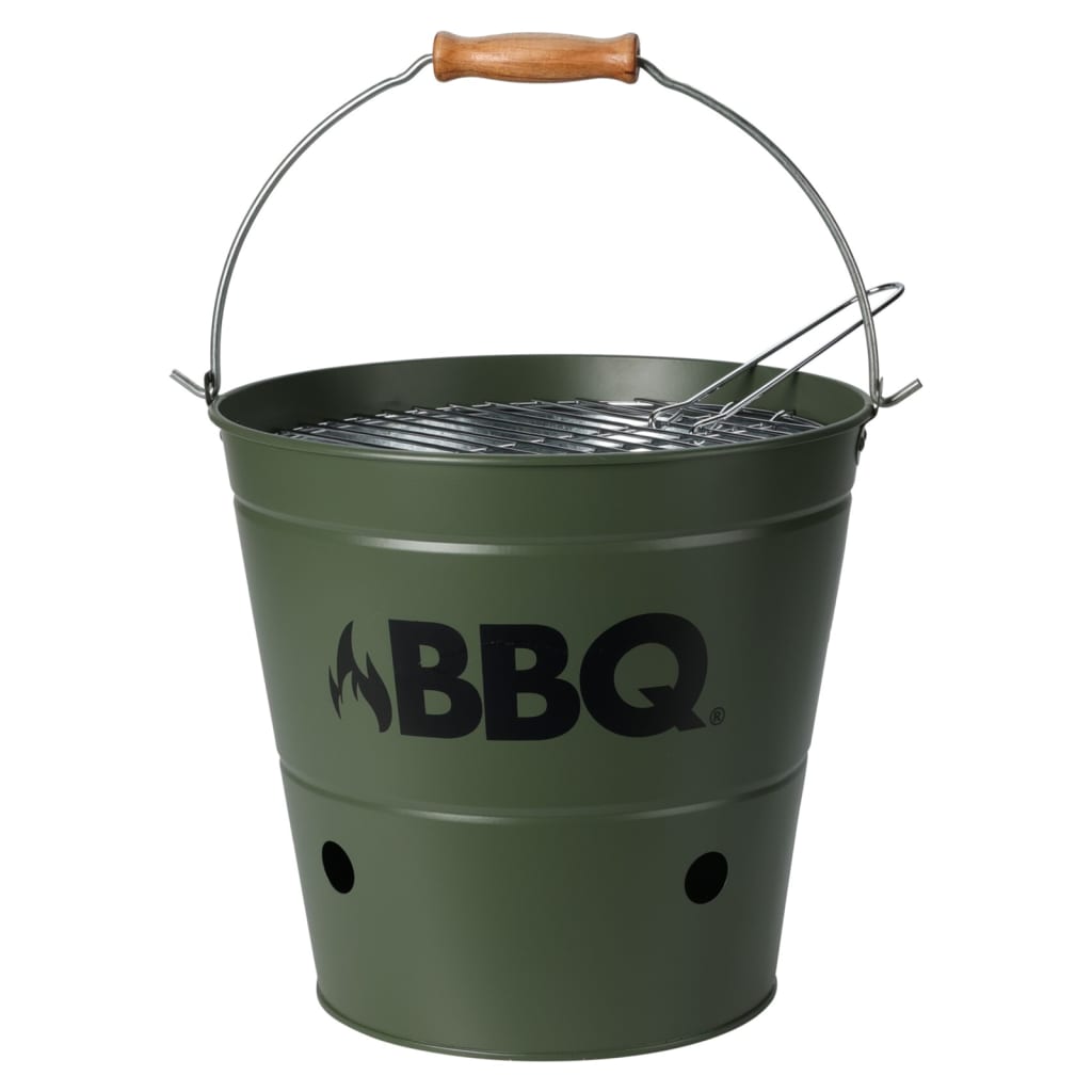 ProGarden ProGarden Barbecue emmer BBQ 26 cm olijfgroen