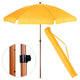 Ombrellone effetto legno di altre marche 220 cm giallo