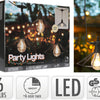 Eccellenti articoli per la casa, luci professionali per feste in giardino, stringa di luci a LED vintage 6 lampade a filamento con cestino industriale 5,5 m IP44