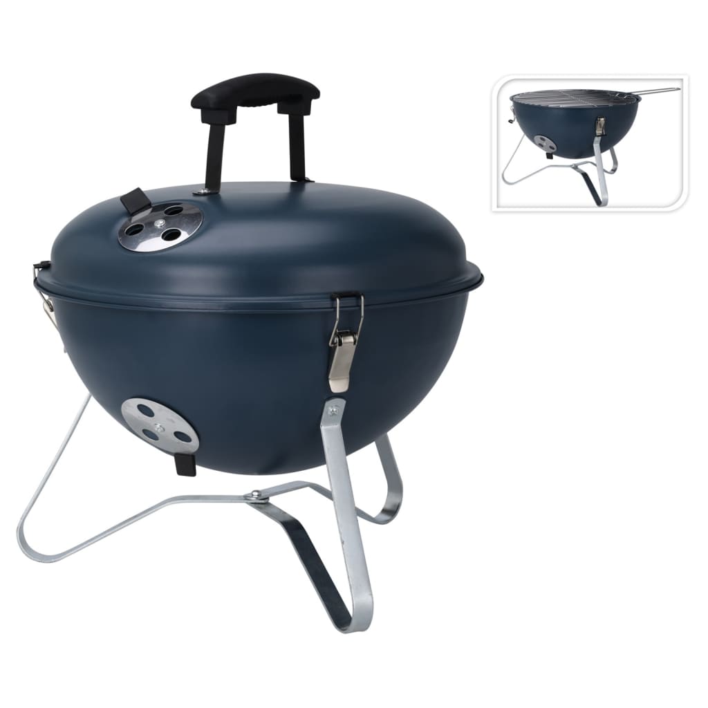 Progarden Progarden Barbecue sferico 37 cm blu scuro