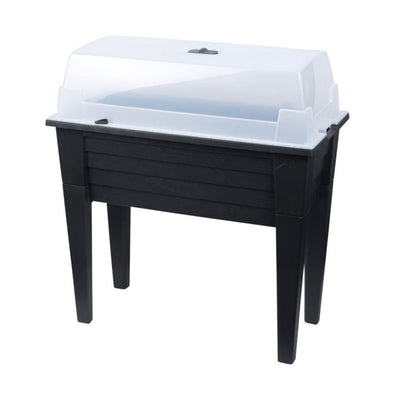 Tavolo da coltivazione professionale da giardino con coperchio 78x40x83 cm antracite