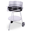 Barbacoa BBQ 47x77 cm acero inoxidable negro