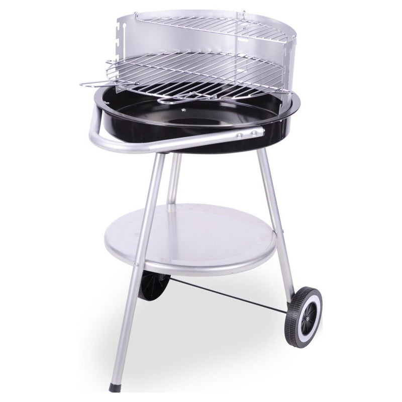 Barbacoa BBQ 47x77 cm acero inoxidable negro