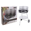 Barbacoa BBQ 47x77 cm acero inoxidable negro