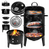 Bbq houtskoolbarbecue 78 cm zwart