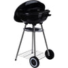 Overige merken kogelgrill houtskoolbarbecue op wielen 46 cm zwart