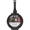 Ottima padella di frittura per casalinghi da 20 cm in alluminio nero