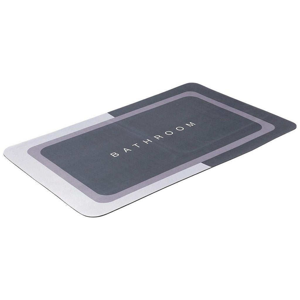 Bathroom solutions bathroom mat 79.5x49.5 cm gray