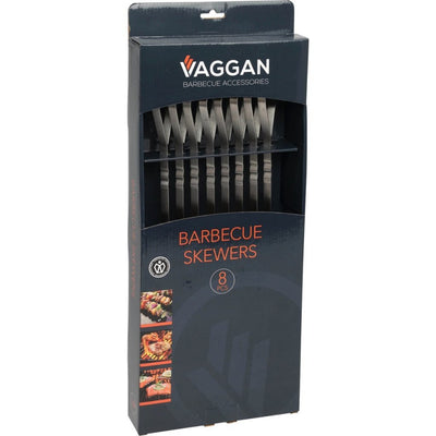 Vaggan stainless steel skewers 41 cm 8 pieces