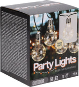 Pro garden feestverlichting 10lampjes warm wit - afbeelding 2