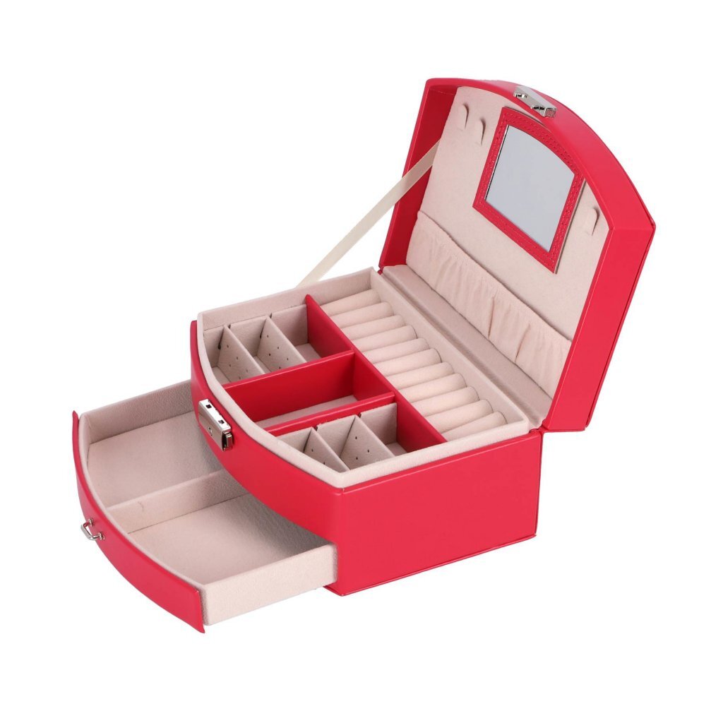 Merkloos sans marque juwelenbox deluxe roze