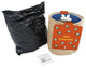 Bolsa de yute Miffy de margaritas blancas.
