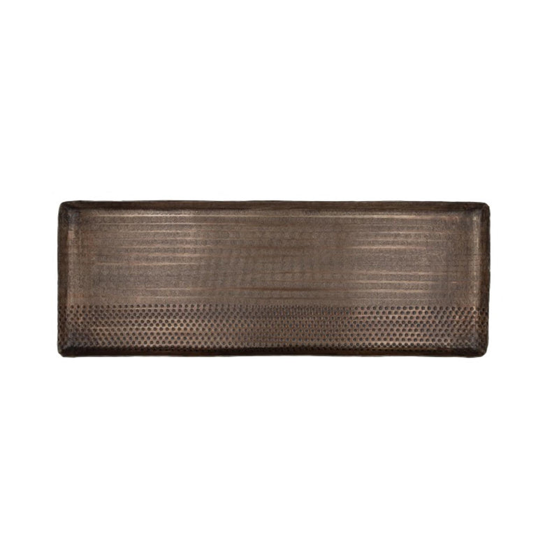 Hbx natural living dienblad 45x18x1,5cm brass