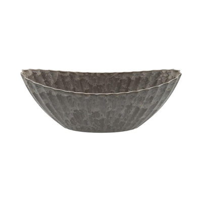 HBx vaso da fiori naturale vivente in melamina rigata 36x15x14 cm