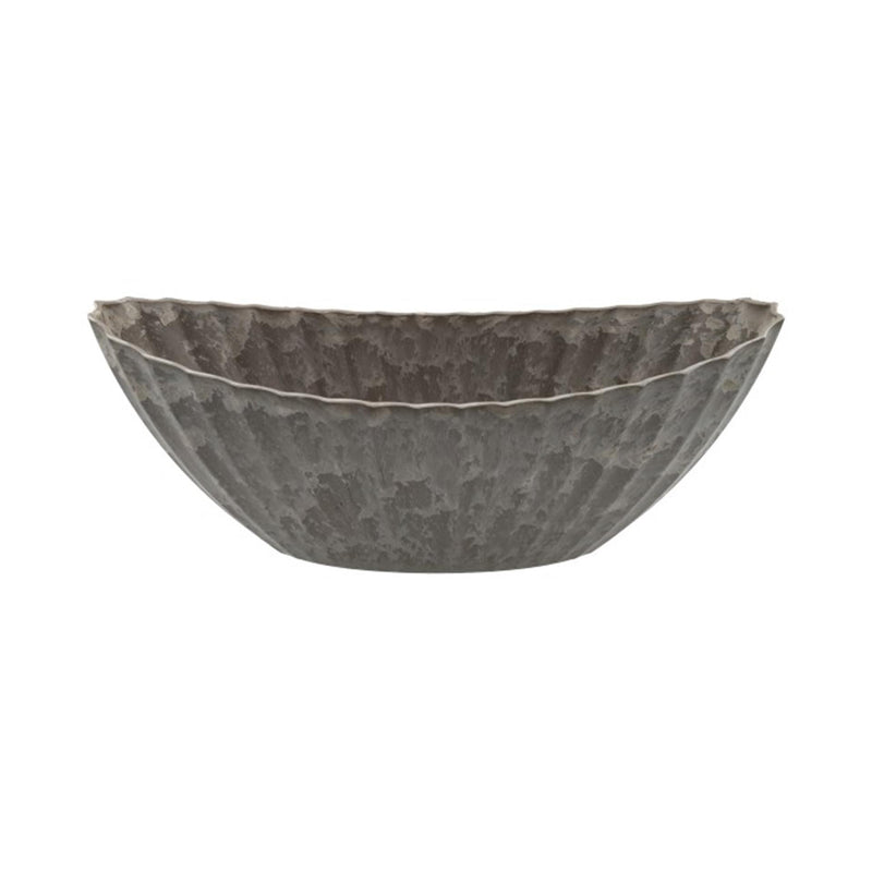 Hbx natural living bloempot melamine ribble 36x15x14cm