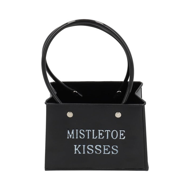 Hbx natural living bloempot tasmodel mistletoe h12cm zwart