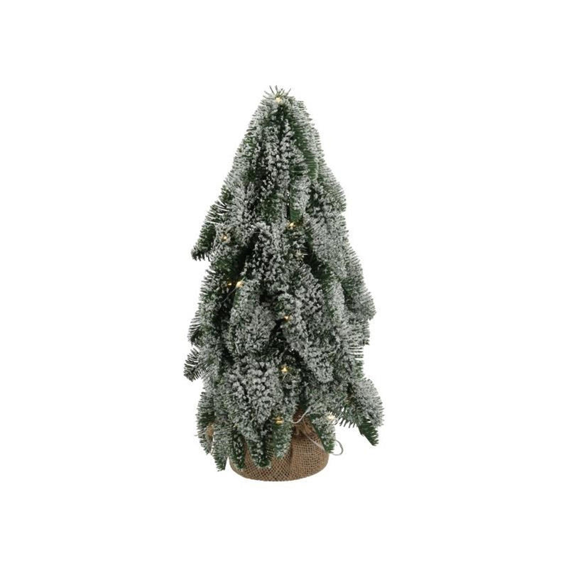 HBX Natural Living Albero di Natale Nobilis Snow 25LED H33D20
