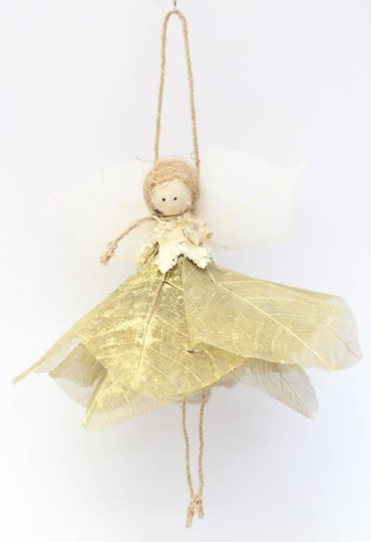HBx natural living colgante navideño ángel 3 piezas oro