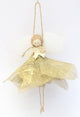 HBx ciondolo natalizio naturale vivente angelo 3 pezzi oro