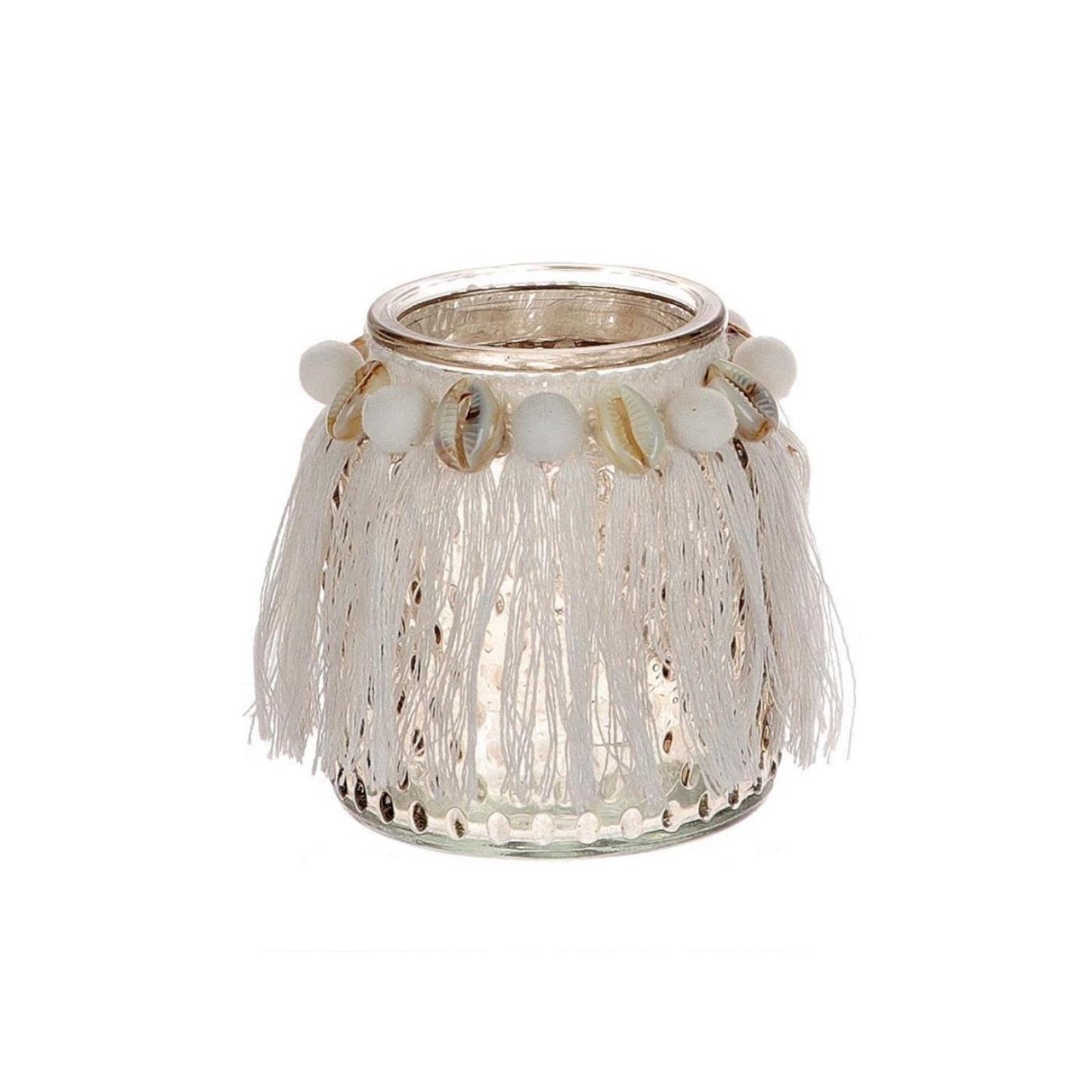 Hbx natural living portacandela da spiaggia ø8,5xh10cm
