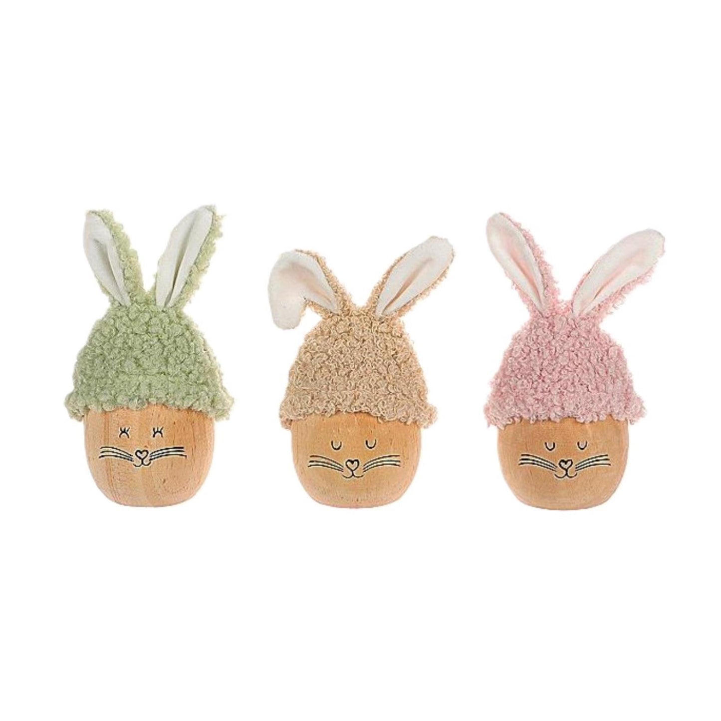 Hbx natural living ei konijntje ø6,5xh12cm