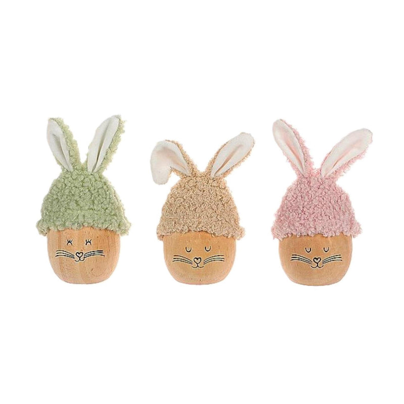 Hbx natural living ei konijntje ø6,5xh12cm