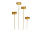 Hbx natural living kaarshouder goud dia4,5cm