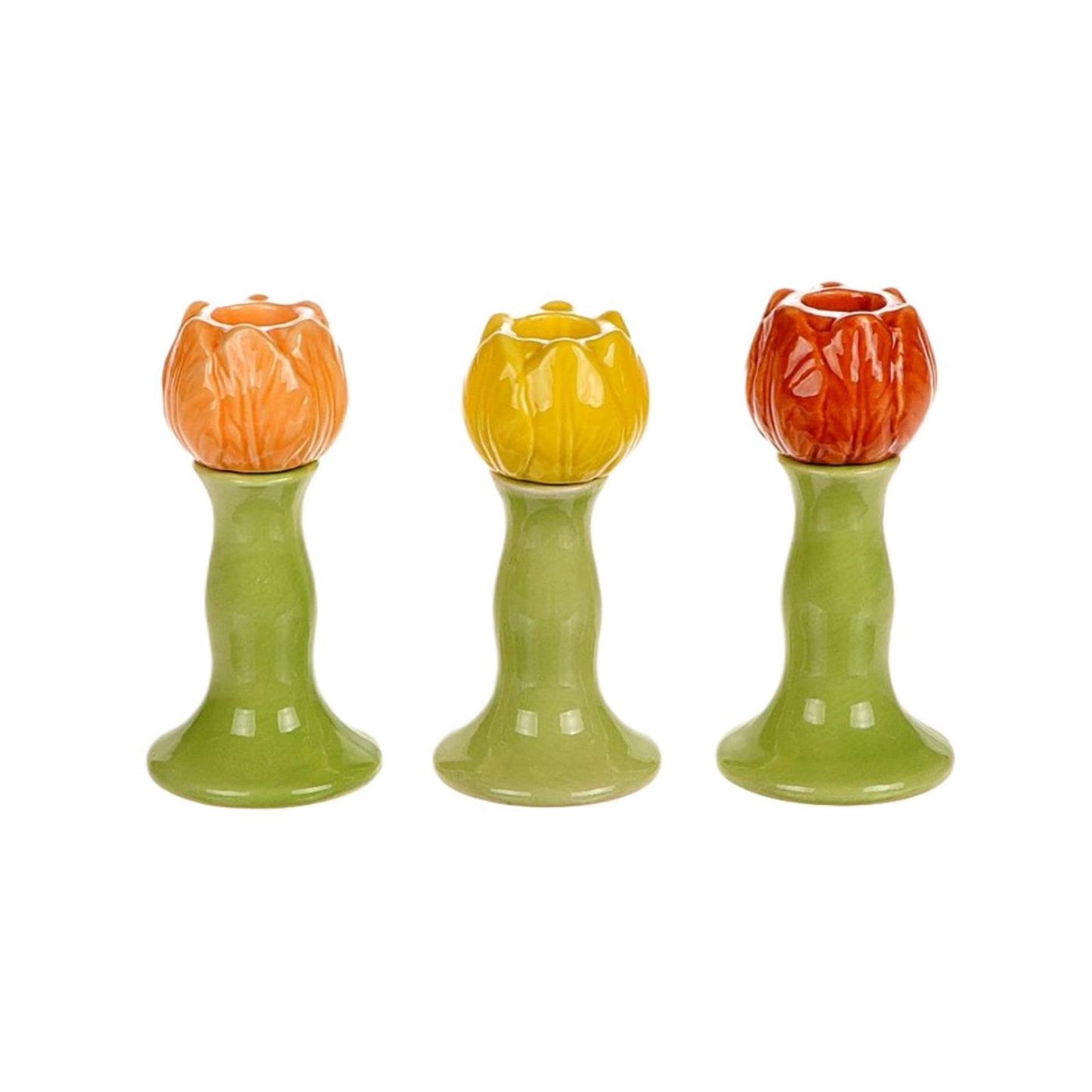 Hbx natural living candelabro tulipán ø6,3xh12,5cm