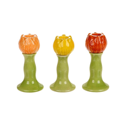 Hbx natural living candelabro tulipán ø6,3xh12,5cm