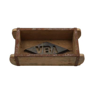 Hbx fioriera naturale vivente in legno stampo in mattoni 32x15x10 cm